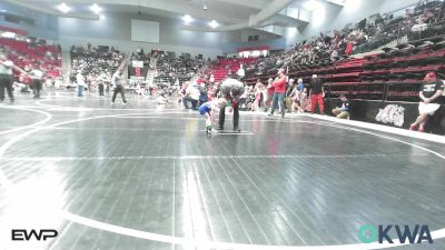 45 lbs Consi Of 8 #2 - Rhylei-Reign Burton, Midwest City Bombers Youth Wrestling Club vs Gunnar Sutton, Vinita Kids Wrestling