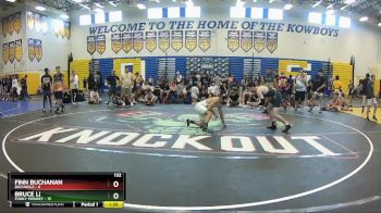 132 lbs Champ Round 1 (16 Team) - Finn Buchanan, Buchholz vs Bruce Li, Funky Monkey