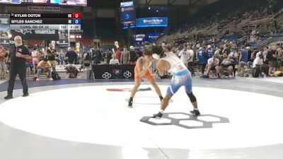 144 lbs Cons. Rd Of 32 - Kylan Ooton, Oklahoma vs Myles Sanchez, Nebraska