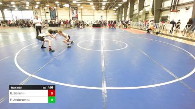 85 lbs Quarterfinal - Greyson Boner, OH vs Finn Andersen, NJ