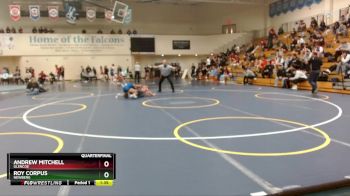 120 lbs Quarterfinal - Andrew Mitchell, Glencoe vs Roy Corpus, Newberg