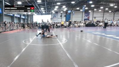 85 lbs Rr Rnd 2 - Ayden Arnold, FORGE M/S vs Mekai Lawniczak Hons, Ragin Raisins Catawba MS
