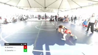 120 lbs Round Of 32 - Nicolas Brockson, Fallbrook WC vs Diego Camarillo, Desert Fox