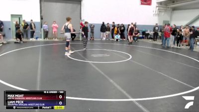 160 lbs Final - Max Moat, Arctic Warriors Wrestling Club vs Liam Peck, Soldotna Whalers Wrestling Club