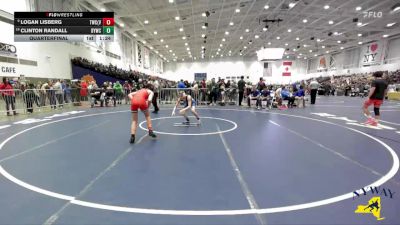 113 lbs Quarterfinal - Clinton Randall, Dolgeville Youth Wrestling Club vs Logan Lisberg, Tri-State Wrestling Club (Hudson Valley)