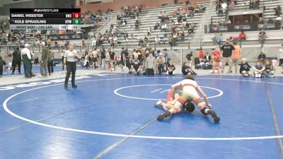 100 lbs Cons. Quarters - Daniel Webster, Newberg Mat Club vs Kole Spradling, Deer Park Ironman Wrestling Club