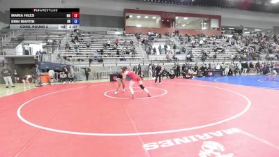 U23 Women - 76 lbs Cons. Round 2 - Maria Hiles, MD vs Erin Martin, OH