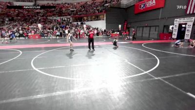 90 lbs Champ. Round 2 - Justina Akey, Nekoosa vs Peyton Frion, Ellsworth