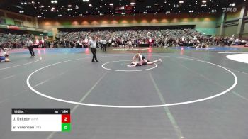 120 lbs Round Of 32 - Jordan DeLeon, Oak Ridge vs Brynlee Sorensen, Layton