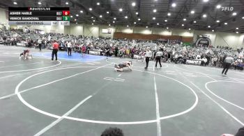 137 lbs Quarterfinal - Asher Hable, Delta Wrestling Club vs Venice Sandoval, Salem Elite