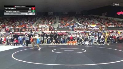 190 lbs Quarterfinal - Pierce Casteel, Abilene Hs vs Cade Small, Chanute Hs