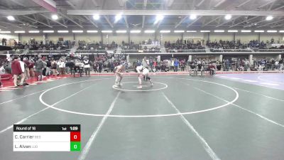 160 lbs Round Of 16 - Connor Carrier, Bedford vs Lucas Alvan, Ludlow