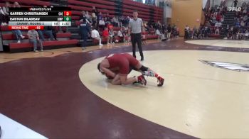 149 lbs Champ. Round 2 - Garren Christiansen, Coe vs Easton Biladeau, Simpson