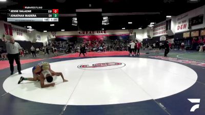 132 lbs Quarterfinal - Jonathan Madera, Chino vs Jesse Salazar, Covina