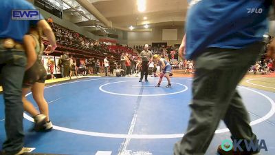 88-95 lbs 3rd Place - Shiann Collom, Pryor Tigers vs Aunika Harsha, Collinsville Cardinal Youth Wrestling