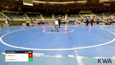 76 lbs Consolation - Case Priest, Collinsville Cardinal Youth Wrestling vs Aiden Hawkins, Blackwell Wrestling Club