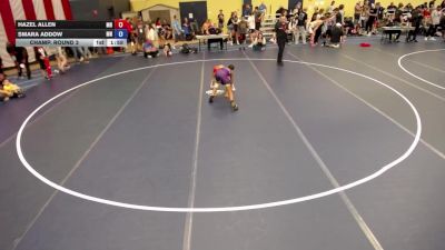 90-100 lbs Champ. Round 3 - Hazel Allen, MN vs Smara Addow, MN