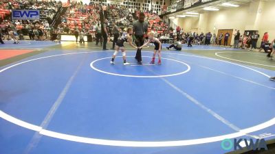 46-49 lbs Consi Of 8 #2 - Asher Stewart, Vian Wrestling Club vs Raelynn Gibbens, Viking Wrestling Club