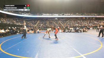 3A 138 lbs 3rd Place Match - Trevor Britton, West Lincoln High School vs Dante Smith, Thomasville High School
