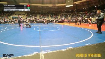 49 lbs Quarterfinal - Jace Wilcoxen, Sherman Challengers vs Braxton Kilker, NO LIMIT WRESTLING CLUB