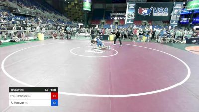 190 lbs Rnd Of 128 - Caden Brooks, WA vs Adam Keever, MD