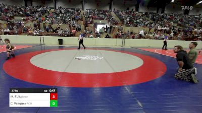 37 lbs Consi Of 4 - Milo Fultz, Georgia vs Chaos Vasquez, Richmond Hill Wrestling Club