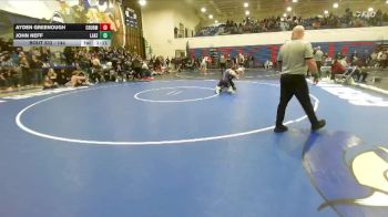 144 lbs Cons. Round 3 - John Neff, Lakeland vs Ayden Greenough, Columbia (Burbank)