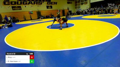 129 lbs Round Of 32 - Isaiah Rios, Toppenish (WA) vs Devon Harrison, Liberty (MO)