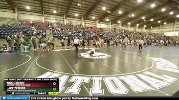 72 lbs Champ. Round 2 - Jake Zesiger, Sanderson Wrestling Academy vs Nox O`Brien, Wasatch Wrestling Club