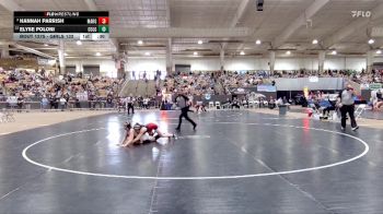 Girls 132 lbs Cons. Round 3 - Hannah Parrish, Maryville High School vs Elyse Poloni, Collierville High School