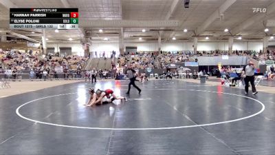 Girls 132 lbs Cons. Round 3 - Hannah Parrish, Maryville High School vs Elyse Poloni, Collierville High School