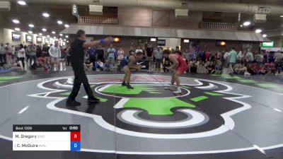 71 kg Rnd Of 64 - Mavrik Gregory, Ohio vs Clayton McGuire, Avalanche Wrestling Association