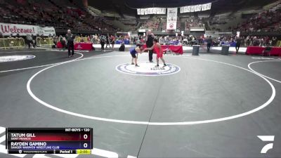 120 lbs Quarterfinal - Tatum Gill, Saint Francis vs Rayden Gamino, Sanger Warpath Wrestling Club