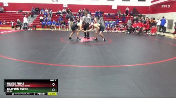 175 lbs Quarterfinal - Klayton Freed, AP-GC vs Ulises Frias, Clarion-Goldfield-Dows