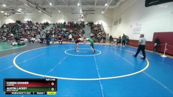 132 lbs 5th Place Match - Austin Lackey, Kelly Walsh vs Corbin Donner, Laramie