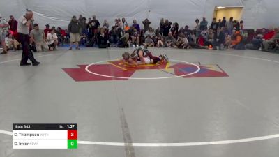 105 lbs Quarterfinal - Caleb Thompson, Wytheville vs Christopher Imler, Newport