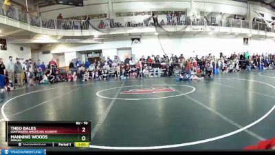 70 lbs Champ. Round 2 - Theo Bales, Contenders Wrestling Academy vs Manning Woods, Indiana