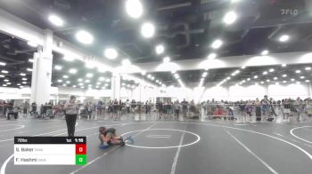 72 lbs Rr Rnd 1 - Scarlett Baker, Savage House WC vs Faith Hashmi, Savage House WC