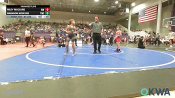 80 lbs Quarterfinal - Riley Mcclure, Raw Wrestling Club vs Brennon Roblyer, Team Tulsa Wrestling Club