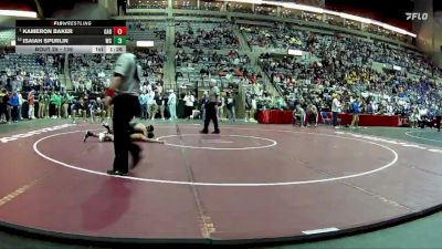 126 lbs Champ. Round 1 - Kameron Baker, Garrett High School vs Isaiah Spurlin, Winchester