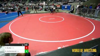 67 lbs Consi Of 8 #1 - Vaydin Burke, Storm Wrestling Center vs Brycen Kothenbeutel, Pine Island