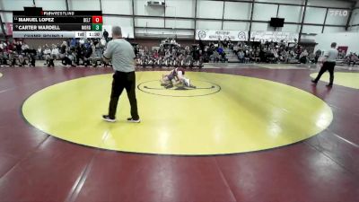 120 lbs Champ. Round 1 - Manuel Lopez, Delta vs Carter Wardell, Morgan