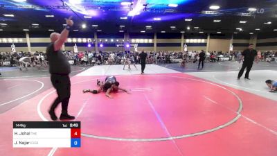 144 kg Quarterfinal - Harshveer Johal, The ROC vs Joseph Najar, Evergreen Valley WC