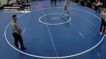 165 lbs Quarterfinals (8 Team) - Emmett Hoffman, York vs Madden Richardson, Elkhorn North