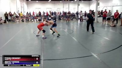 110 lbs Semis & 1st Wrestleback (8 Team) - Tyson Crowsey, Texas vs Bently Nowak, Wisconsin