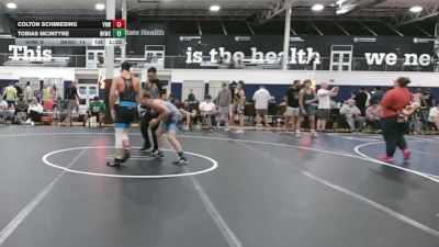 134 lbs Rr Rnd 2 - Colton Schmiesing, VHW Red - HSC vs Tobias Mcintyre, BKWC - HSC