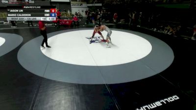 132 lbs Champ. Rd Of 32 - Jason Lin, Poway Wrestling vs Mario Calderon, Central Grizzly Wrestling Club