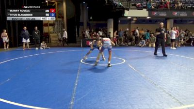 100 lbs 7th Place Match - Manny Novelli, Avalanche Wrestling Association vs Titus Slaughter, Ironclad Wrestling Club