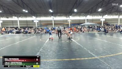 67 lbs Quarterfinals (8 Team) - Bill Peterson, Grangeville Youth Wrestling vs Cruz Armstrong, Sublime Wrestling Academy