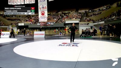 Open Men - 61 lbs Cons. Round 2 - Daniel Lopez, Mad Dawg Wrestling Club vs Raul Lopez-Flores